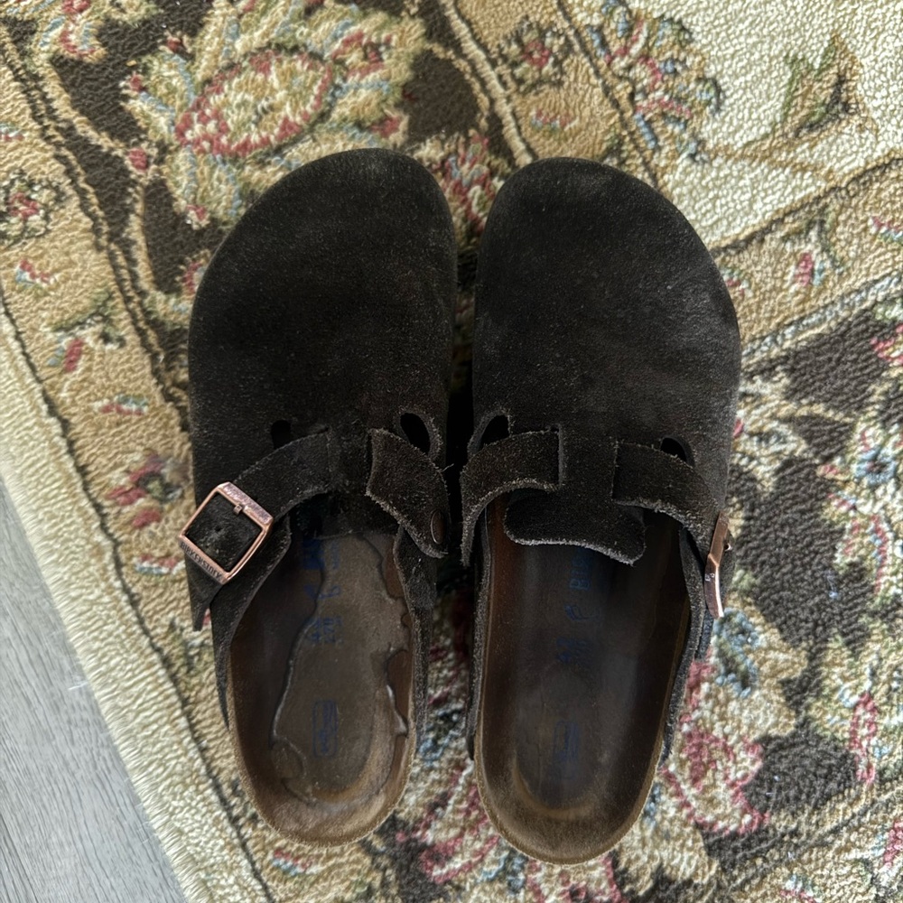 Mocha Birkenstock Clog Suede